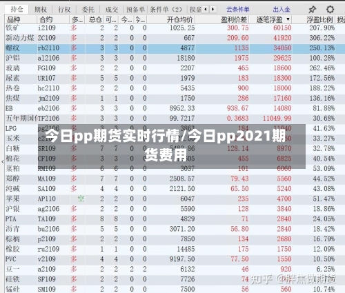 今日pp期货实时行情/今日pp2021期货费用-第2张图片