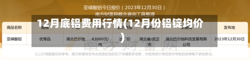 12月底铝费用行情(12月份铝锭均价)-第3张图片