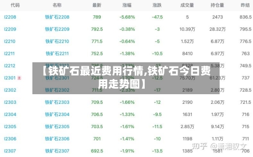 【铁矿石最近费用行情,铁矿石今日费用走势图】