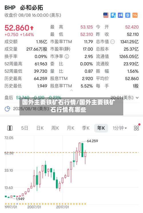 国外主要铁矿石行情/国外主要铁矿石行情有哪些