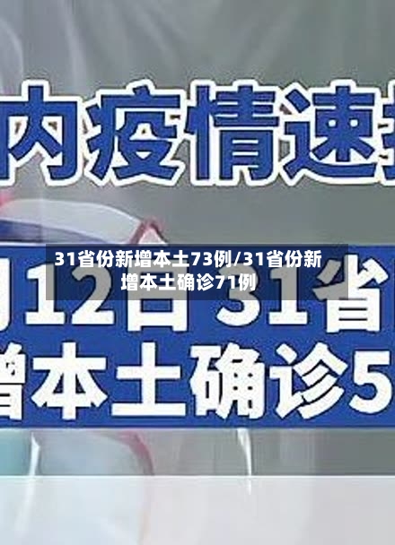 31省份新增本土73例/31省份新增本土确诊71例-第2张图片