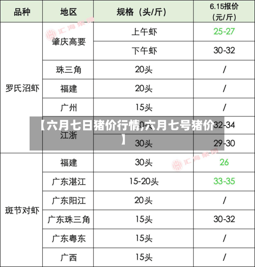 【六月七日猪价行情,六月七号猪价】