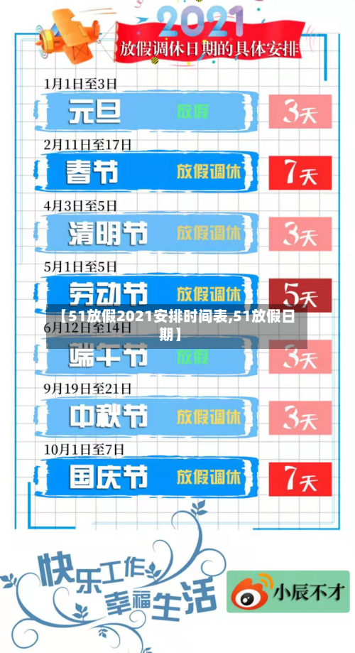 【51放假2021安排时间表,51放假日期】