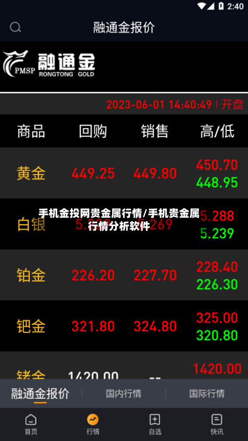 手机金投网贵金属行情/手机贵金属行情分析软件