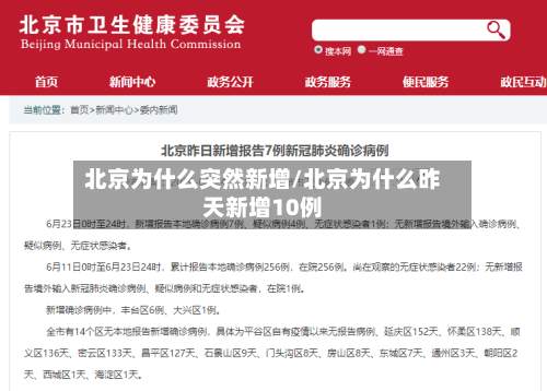 北京为什么突然新增/北京为什么昨天新增10例-第2张图片