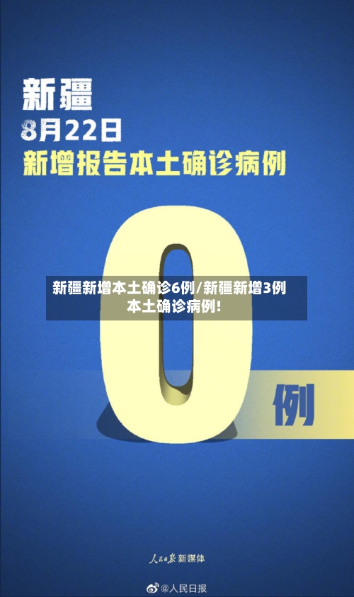 新疆新增本土确诊6例/新疆新增3例本土确诊病例!