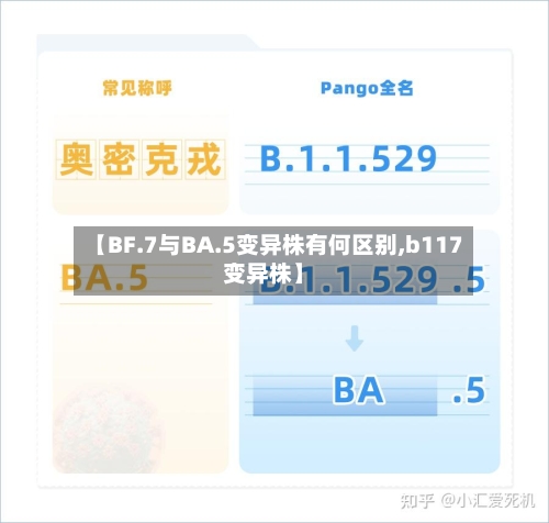 【BF.7与BA.5变异株有何区别,b117变异株】