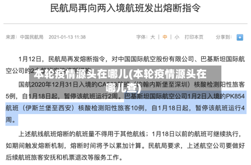 本轮疫情源头在哪儿(本轮疫情源头在哪儿查)-第3张图片