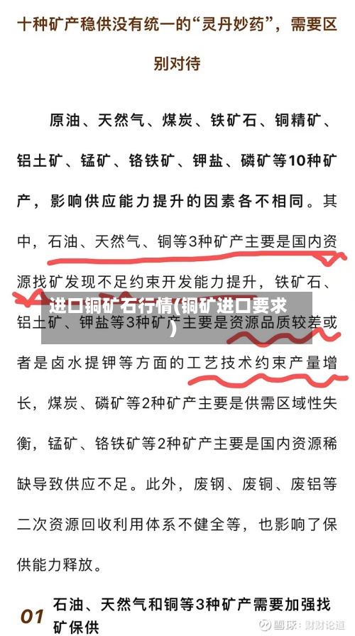 进口铜矿石行情(铜矿进口要求)