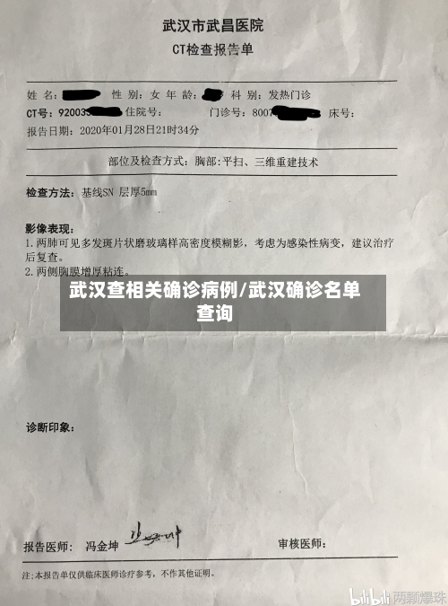 武汉查相关确诊病例/武汉确诊名单查询
