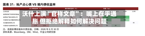 沃什上演“官样文章”：嘴上在乎通胀 但拒绝解释如何解决问题-第2张图片