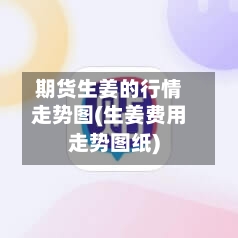 期货生姜的行情走势图(生姜费用走势图纸)