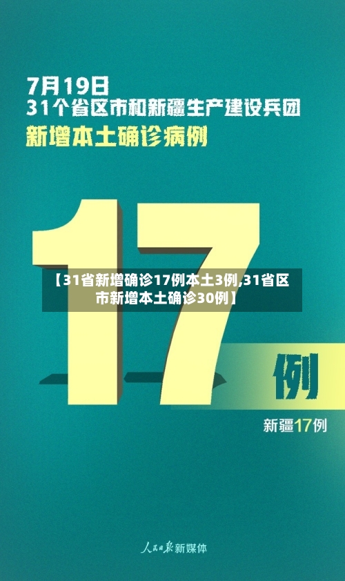 【31省新增确诊17例本土3例,31省区市新增本土确诊30例】-第3张图片