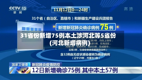 31省份新增75例本土涉河北等5省份(河北新增病例)